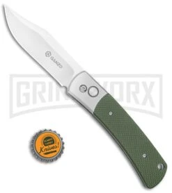 Ganzo Knives G747-1-GR Green G-10 Automatic Knife - Clip Point Satin -Kershaw Store Ganzo Knives Green G 10 Auto CP Satin G747 1 GR BP 25407 jr bottlecap large