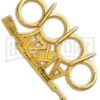 Gold AK47 Four Hole Paper Weight Knuckles -Kershaw Store Gold AK47 Knuckles GX 37444 jr large