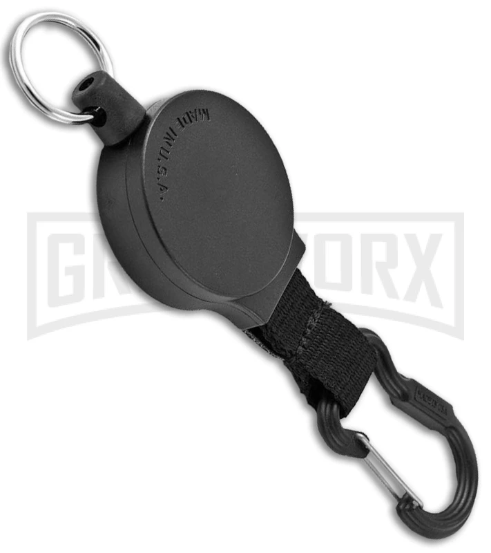 KEY-BAK Self Retracting Key Chain And Flashlight Reel - Black 4 KEY-BAK Self Retracting Key Chain And Flashlight Reel - Black - Image 2