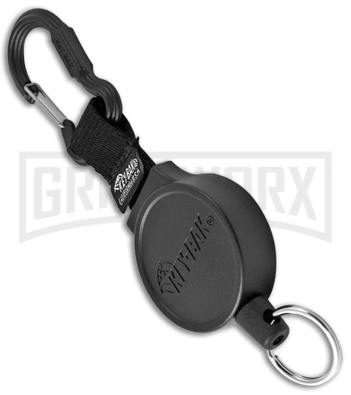 KEY-BAK Self Retracting Key Chain And Flashlight Reel - Black 3 KEY-BAK Self Retracting Key Chain And Flashlight Reel - Black