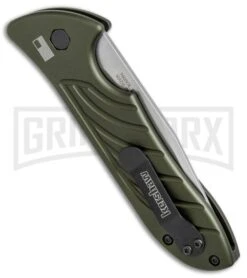 Kershaw Emerson Launch 5 OD Green Automatic Knife - Stonewash Plain -Kershaw Store Kershaw Emerson Launch 5 green sw BHQ 75947 er side large