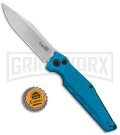 Kershaw Launch 7 Galyean Teal Automatic Knife - Stonewash Plain -Kershaw Store Kershaw Galyean Launch 7 Auto Teal SW 7900TEALSW BHQ 92521 jr bottlecap large