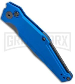 Kershaw Launch 7 Galyean Blue Automatic Knife - Black Plain -Kershaw Store Kershaw Galyean Launch 7 Blue Black 7900BLUBLK BHQ 99039 jr spine large