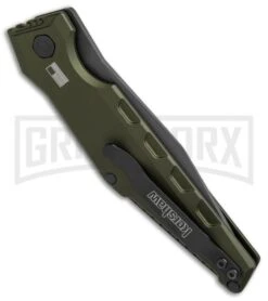 Kershaw Launch 7 Galyean OD Green Automatic Knife - Black Plain -Kershaw Store Kershaw Galyean Launch 7 OD Green black BHQ 75927 er side large