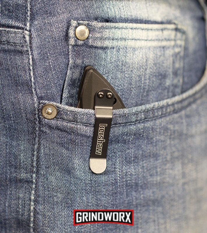 Kershaw Launch 1 Black Aluminum Automatic Knife - Blackwash Plain 10 Kershaw Launch 1 Black Aluminum Automatic Knife - Blackwash Plain - Image 8