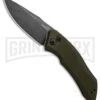 Kershaw Launch 1 Olive Green Aluminum Automatic Knife - Blackwash Plain 2 Kershaw Launch 1 Olive Green Aluminum Automatic Knife - Blackwash Plain -Kershaw Store Kershaw Launch 1 Automatic Olive Green Aluminum BlackWash 7100OLBW BHQ 91250 jr large