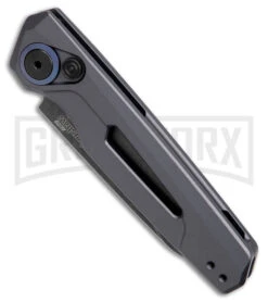 Kershaw Launch 11 Gray Aluminum Automatic Knife - Blackwash Plain 7 Kershaw Launch 11 Gray Aluminum Automatic Knife - Blackwash Plain -Kershaw Store Kershaw Launch 11 Auto Gray Aluminum Blackwash BHQ 178232 jr spine large