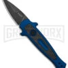 Kershaw Launch 12 CA Legal Blue/CF Mini Stiletto Automatic Knife - Black SW