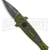 Kershaw Launch 12 CA Legal OD Green Automatic Knife - Black SW Plain -Kershaw Store Kershaw Launch 12 Call Legal Stiletto Auto OD Green KER7130OLBW BHQ 114625 jr large