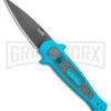 Kershaw Launch 12 Teal Aluminum Mini Stiletto Automatic Knife - Black Plain 1 Kershaw Launch 12 Teal Aluminum Mini Stiletto Automatic Knife - Black Plain -Kershaw Store Kershaw Launch 12 Mini Stiletto Automatic Knife Teal 2.5 Black KER7125TEALBLK BHQ 116323 LS large
