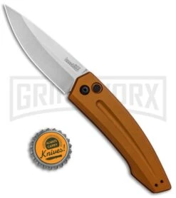 Kershaw Launch 2 Bronze Aluminum Automatic Knife - Stonewash Plain 9 Kershaw Launch 2 Bronze Aluminum Automatic Knife - Stonewash Plain -Kershaw Store Kershaw Launch 2 Auto Bronze Alum SW KER7200EBSW BHQ 90333 jr bottlecap large