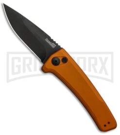 Kershaw Launch 3 Bronze Aluminum Automatic Knife - Black Plain