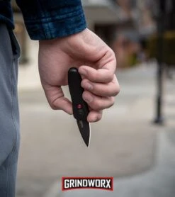 Kershaw Launch 4 Gray Automatic Knife CA Legal - Damascus Plain -Kershaw Store Kershaw Launch 4 CA Legal Automatic Knife Black 7500BL BHQ 34416 lifestyle web large 6