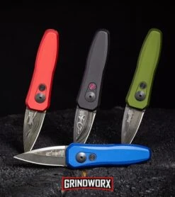Kershaw Launch 4 Red Automatic Knife CA Legal - Damascus Plain -Kershaw Store Kershaw Launch 4 CA Legal Automatic Knife Blue BHQ91856 kp burnt log round web large 1