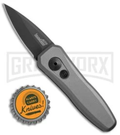 Kershaw Launch 4 Gray Automatic Knife CA Legal - Black Plain -Kershaw Store Kershaw Launch 4 CA Legal Gray Black KER7500GRYBLK BHQ 74062 jr bottlecap large