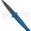 Kershaw Launch 8 Stiletto Automatic Knife Blue/CF (3.5" Stonewash) 1 Kershaw Launch 8 Stiletto Automatic Knife Blue/CF (3.5" Stonewash) -Kershaw Store Kershaw Launch 8 Stiletto Auto Blue CF Black BHQ 111460 jr large