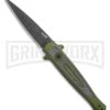 Kershaw Launch 8 Stiletto Automatic Knife Green/CF (3.5" Black) 2 Kershaw Launch 8 Stiletto Automatic Knife Green/CF (3.5" Black) -Kershaw Store Kershaw Launch 8 Stiletto Auto Green CF Black KER7150OLBLK BHQ 109602 jr large