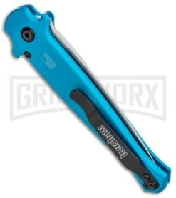 Kershaw Launch 8 Stiletto Automatic Knife Teal/CF (3.5" Stonewash) -Kershaw Store Kershaw Launch 8 Stiletto Auto Teal CF SW KER7150TEALSW BHQ 105834 jr side large