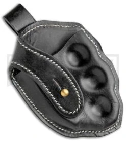 Leather Sheath For Brass Knuckles (Black)