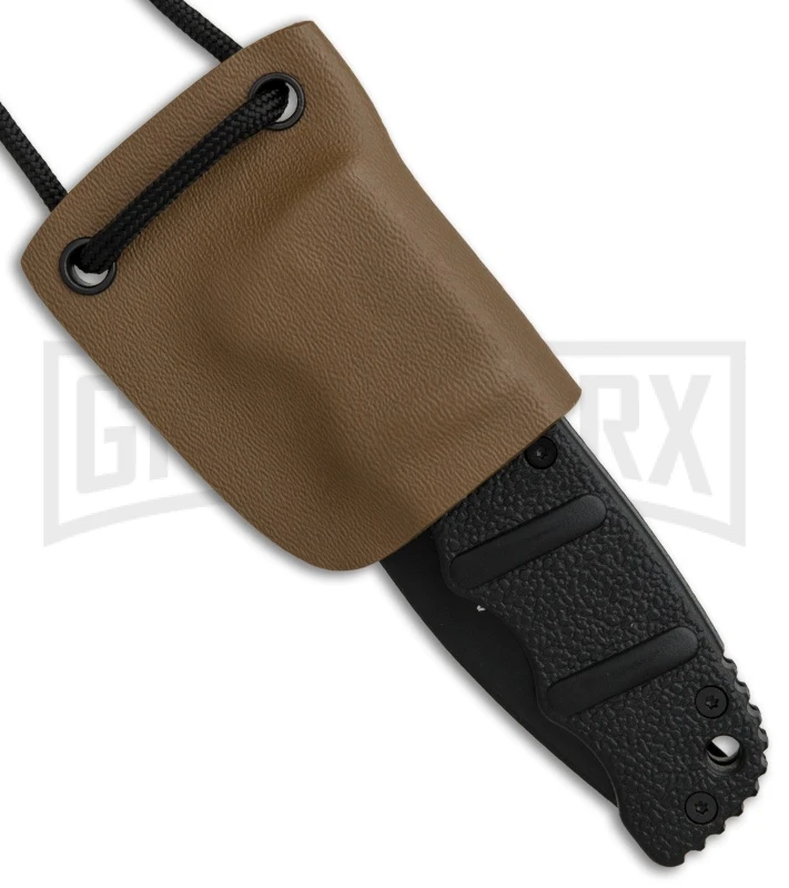 Linos Kydex Boker Kalashnikov Neck Sheath W/ Black Cord - Coyote Brown 3 Linos Kydex Boker Kalashnikov Neck Sheath W/ Black Cord - Coyote Brown