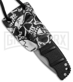 Linos Kydex Skull Sheath W/ Black Neck Cord For Boker Kalashnikov KALS