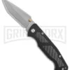 Delta Force M-14 D/A Black Carbon Fiber Tanto Knife - Bead Blast
