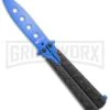 M-Tech Snake Eye Balisong Butterfly Trainer - Black / Blue -Kershaw Store M Tech Snake Eye Balisong Butterfly Trainer Black Blue BUTT PK 1157BL GX 36724 jr large