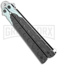 M-Tech Snake Eye Balisong Butterfly Trainer - Black / Satin 8 M-Tech Snake Eye Balisong Butterfly Trainer - Black / Satin -Kershaw Store M Tech Snake Eye Balisong Butterfly Trainer Black Satin BUTT PK 1157S GX 36722 jr side large