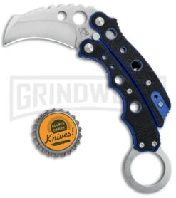 Mantis Vuja De Black/Blue G-10 Balisong Karambit Butterfly Knife - Satin Plain 9 Mantis Vuja De Black/Blue G-10 Balisong Karambit Butterfly Knife - Satin Plain -Kershaw Store Mantis Vuja De Balisong Karambit Crossover Black Blue G 10 Satin MANMK4B BHQ 56610 jr bottlecap large