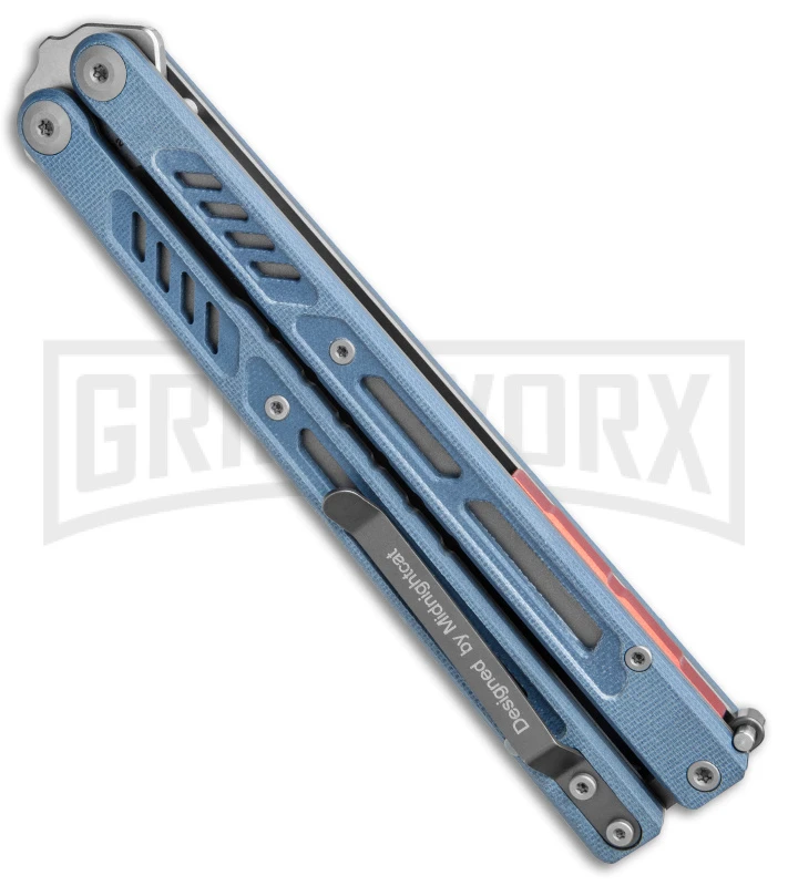 Maxace Banshee V2 Premium Balisong Butterfly Knife Gray G-10 - Satin Plain 5 Maxace Banshee V2 Premium Balisong Butterfly Knife Gray G-10 - Satin Plain - Image 3