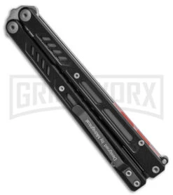 Maxace Banshee V2 Premium Balisong Butterfly Knife Black G-10 - Satin Plain -Kershaw Store Maxace Banshee V2 Balisong Knife Black G10 4in Satin BHQ 139478 td side large
