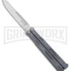 Maxace Unicorn Gray G-10 Balisong Butterfly Knife - Spear Point Satin Plain -Kershaw Store Maxace Unicorn Balisong Butterfly Gray G10 Satin SP GX 40486 jr large