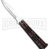 Mega Flick XL Red Balisong Butterfly Knife - Satin Plain