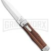 Mikov 241 Predator Double Bolster Dark Wood Automatic Leverlock Knife 1 Mikov 241 Predator Double Bolster Dark Wood Automatic Leverlock Knife -Kershaw Store Mikov 241 Predator Double Bolster LL Auto Wood Polish BHQ 74898 jr large