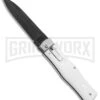 Mikov 241 Predator ABS White Automatic Lever Lock Knife - Black -Kershaw Store Mikov 241 Predator LL Auto ABS White Black BHQ 96480 jr large