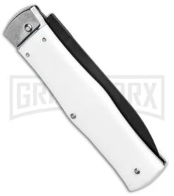 Mikov 241 Predator ABS White Automatic Lever Lock Knife - Black 8 Mikov 241 Predator ABS White Automatic Lever Lock Knife - Black -Kershaw Store Mikov 241 Predator LL Auto ABS White Black BHQ 96480 jr side large