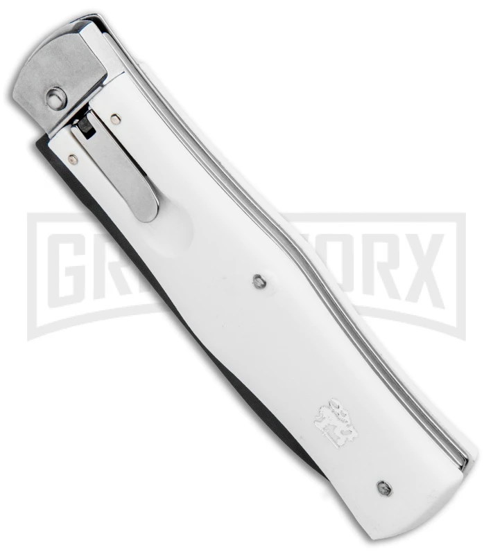 Mikov 241 Predator ABS White Automatic Lever Lock Knife - Black 4 Mikov 241 Predator ABS White Automatic Lever Lock Knife - Black - Image 2