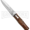 Mikov 241 Predator Cocobolo Automatic Lever Lock Knife - Bayo Damascus 2 Mikov 241 Predator Cocobolo Automatic Lever Lock Knife - Bayo Damascus -Kershaw Store Mikov 241 Predator LL Bayo Auto Cocovolo Damascus BHQ 104155 jr large
