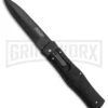 Mikov 241 Tactical Predator Automatic Leverlock Knife + Sheath - Black Dagger -Kershaw Store Mikov 241 Tactical Predator LL Auto Sheath Black BHQ 85223 jr large