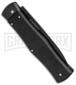 Mikov 241 Tactical Predator Automatic Leverlock Knife + Sheath - Black Dagger -Kershaw Store Mikov 241 Tactical Predator LL Auto Sheath Black BHQ 85223 jr side large