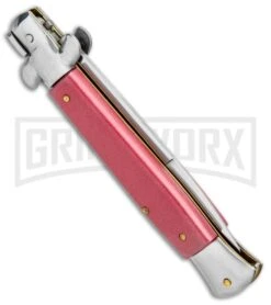 Milano Italian Style Stiletto Red Automatic Knife - Bayonet 9 Milano Italian Style Stiletto Red Automatic Knife - Bayonet -Kershaw Store Milano Italian Style Red Auto Bayo GBS 013RD GX 34291 jr side large