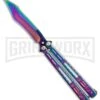 Chalkhill Balisong Spectrum Butterfly Knife - Skeletonized Handles 2 Chalkhill Balisong Spectrum Butterfly Knife - Skeletonized Handles -Kershaw Store Rainbow Balisong Butterfly Knife GX 37605 td large
