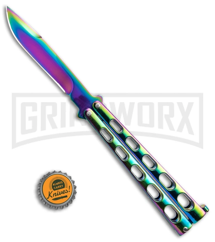 Monarch Integral Black Balisong Butterfly Knife - Spectrum Plain 6 Monarch Integral Black Balisong Butterfly Knife - Spectrum Plain - Image 4