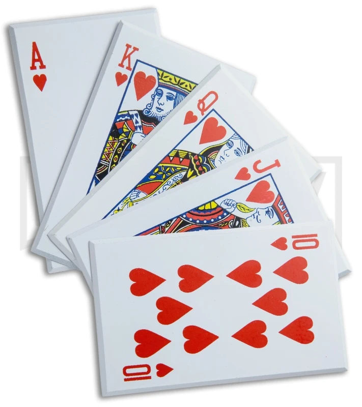 Royal Flush Red Hearts Throwing Cards 4 Royal Flush Red Hearts Throwing Cards - Image 2