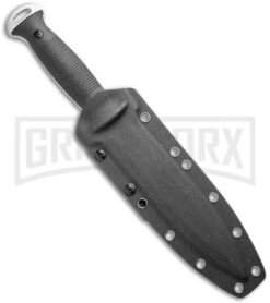 S-TEC Tactical Throwing Black G-10 Fixed Blade Knife - Satin Plain -Kershaw Store S TEC Tactical Throwing Black G 10 Fixed Blade Satin GX 29092 jr sheath large