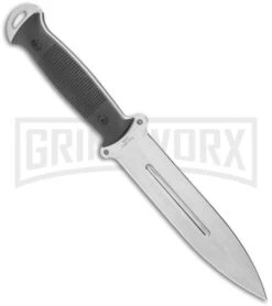 S-TEC Tactical Throwing Black G-10 Fixed Blade Knife - Satin Plain -Kershaw Store S TEC Tactical Throwing Black G 10 Fixed Blade Satin GX 29092 jr spine large