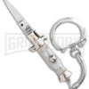 SKM 2.75" Italian Stiletto Keychain Gray Automatic Knife -Kershaw Store SKM 2.75in Keychain Stiletto Auto Gray Satin Flat BHQ 51051 jr large