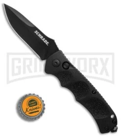 Schrade Extreme Survival SC60B Automatic Knife - Black Plain -Kershaw Store Schrade Extreme Survival black BHQ 2747 er bottlecap large