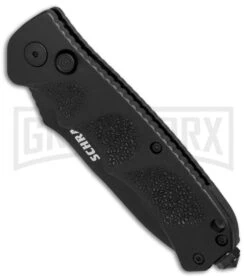 Schrade Extreme Survival SC60B Automatic Knife - Black Plain -Kershaw Store Schrade Extreme Survival black BHQ 2747 er spine large