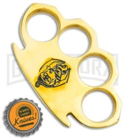 PANTHER Skull And Dragon Paper Weight Brass Knuckles - Black -Kershaw Store Skull and Dragon Paper Weight Brass Knuckles Black GX 36119 jr bottlecap large